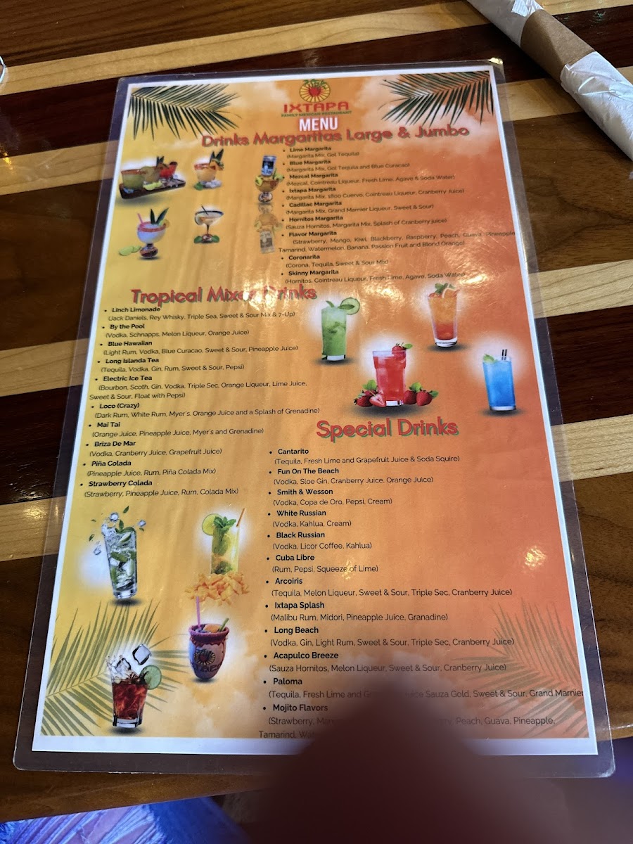 Menu Ixtapa Restaurant-7