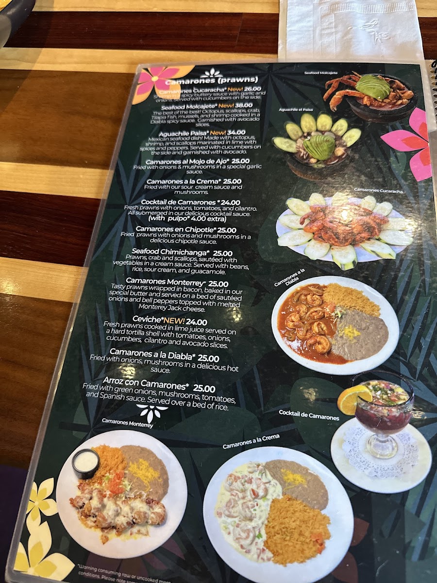 Menu Ixtapa Restaurant-8