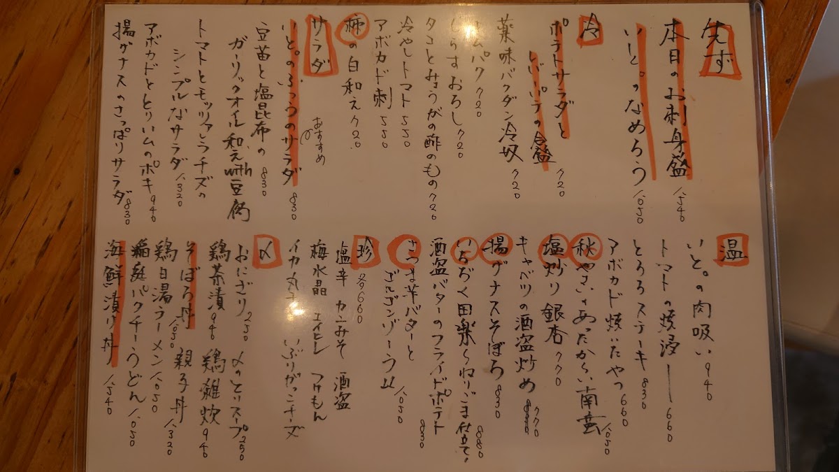 Menu Izakaya Meguro Ito At Tokyo-3