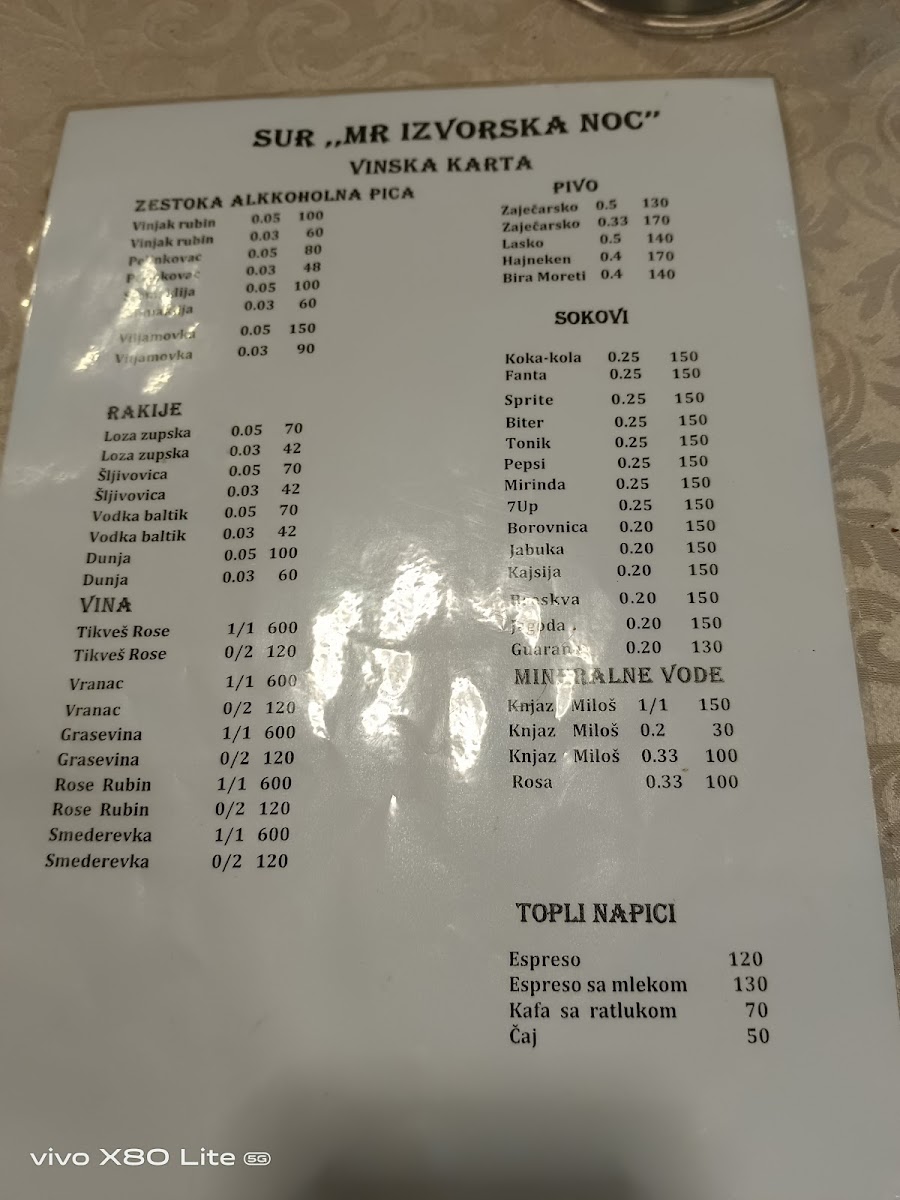 Menu Izvorska Noc-8