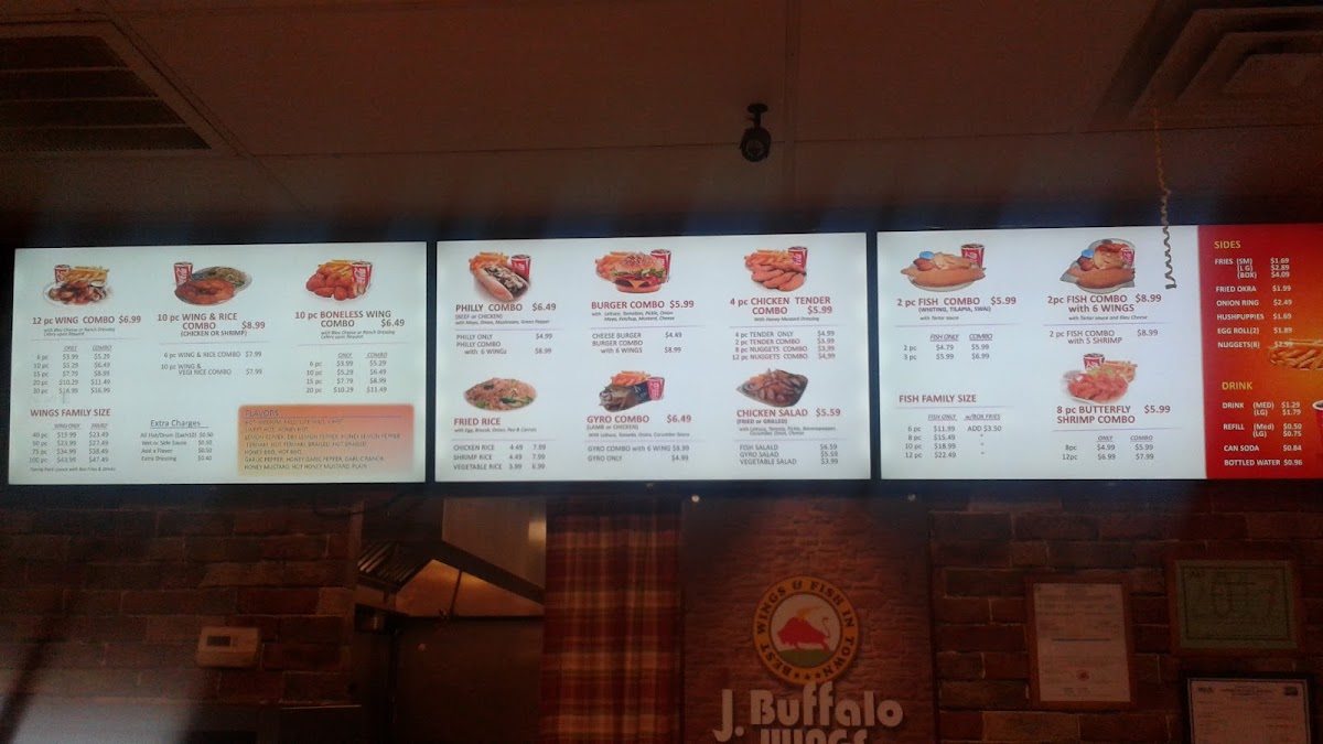 Menu J Buffalo Wings-4