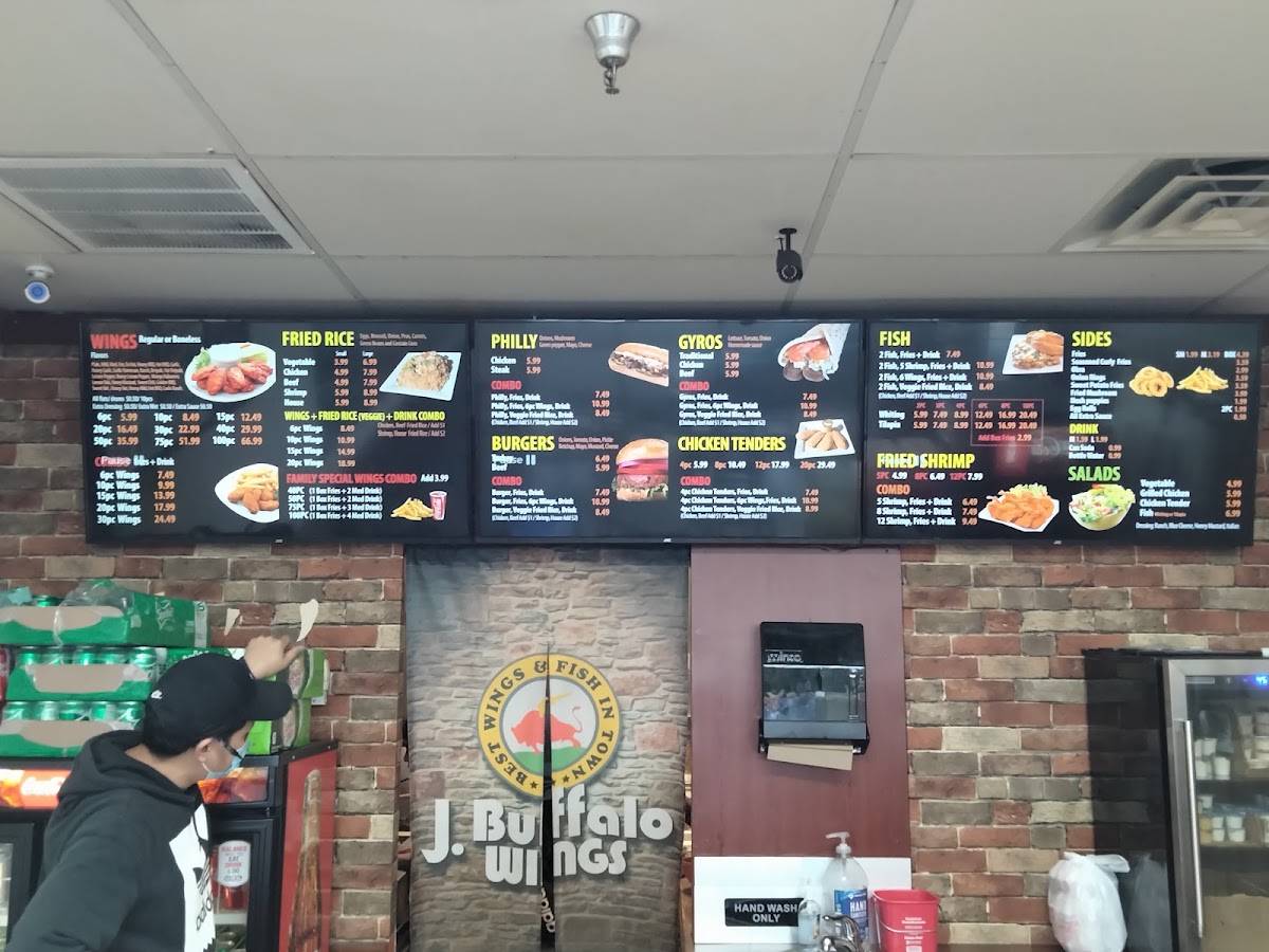 Menu J Buffalo Wings-7