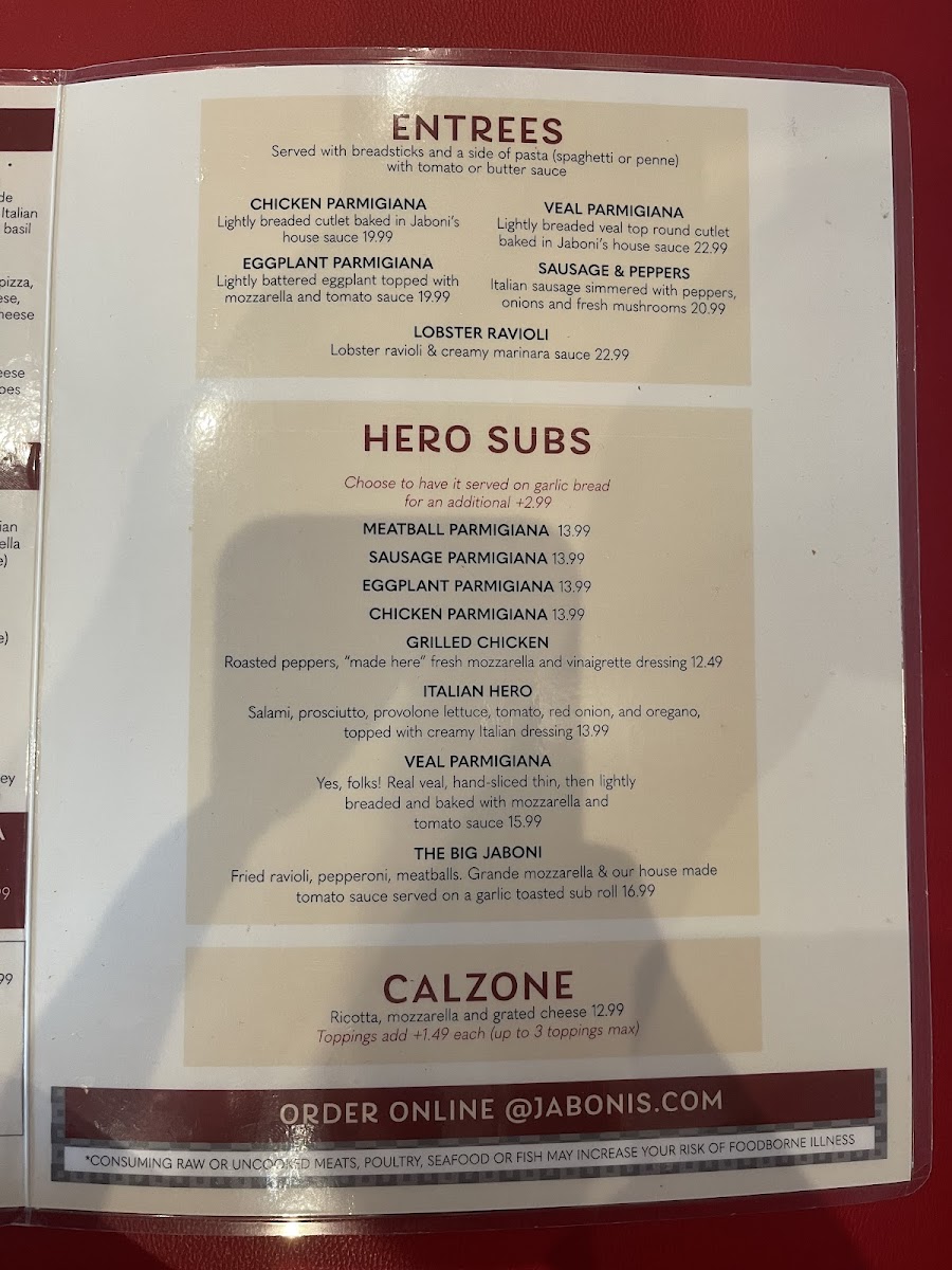 Menu Jaboni's Pizzeria Kingston Pike-9
