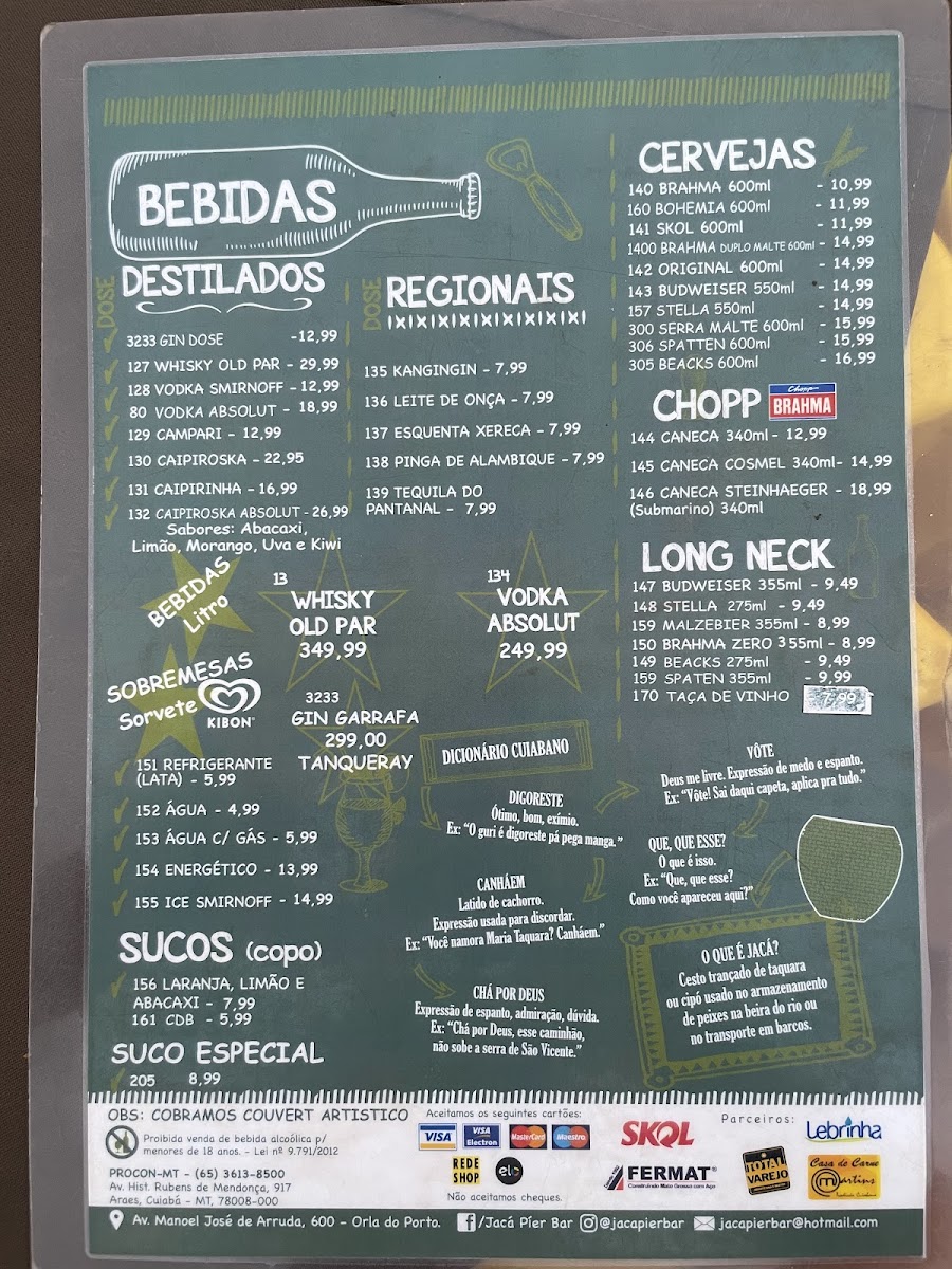 Menu Jacá Pier Bar-4