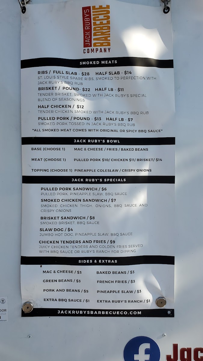 Menu Jack Ruby's Bbq-1