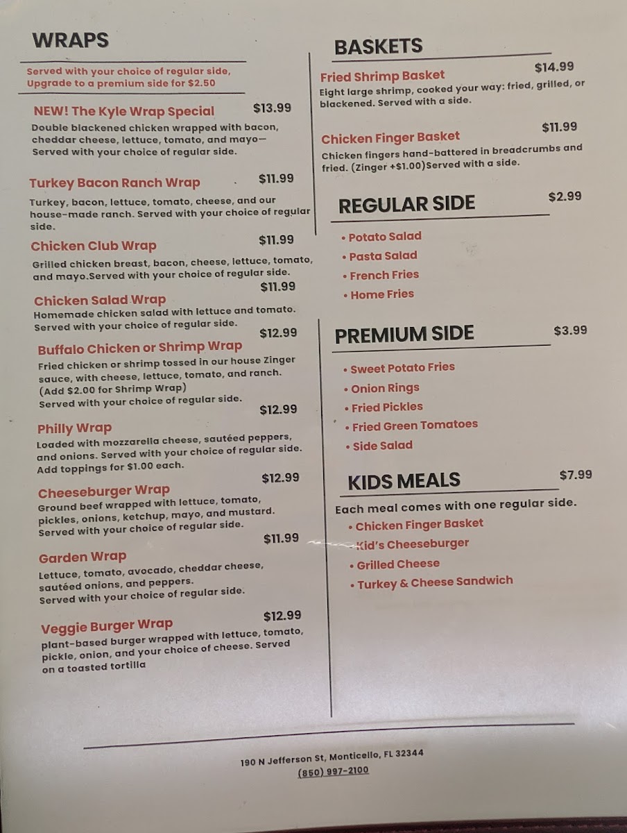 Menu Jackie's Brickhouse Eatery-1