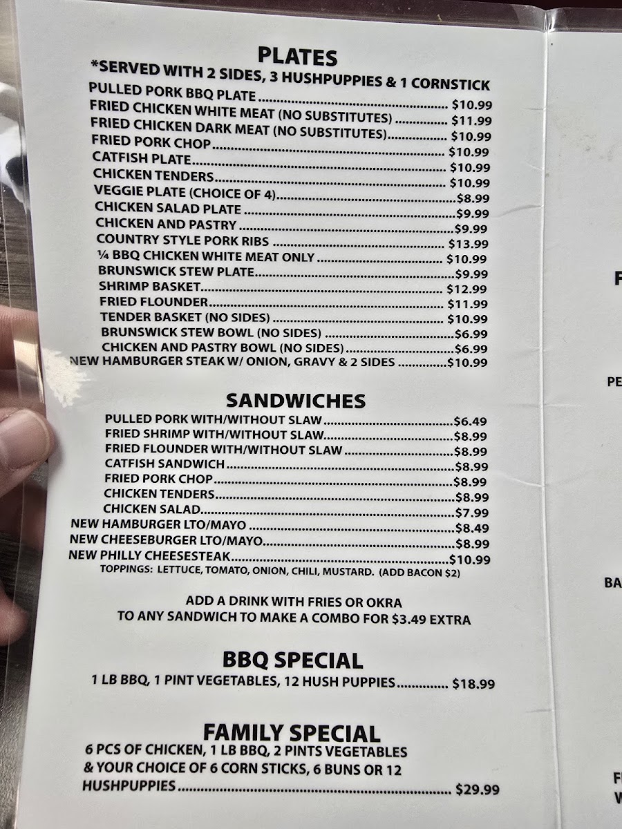 Menu Jackson's Big Oak Barbecue-1