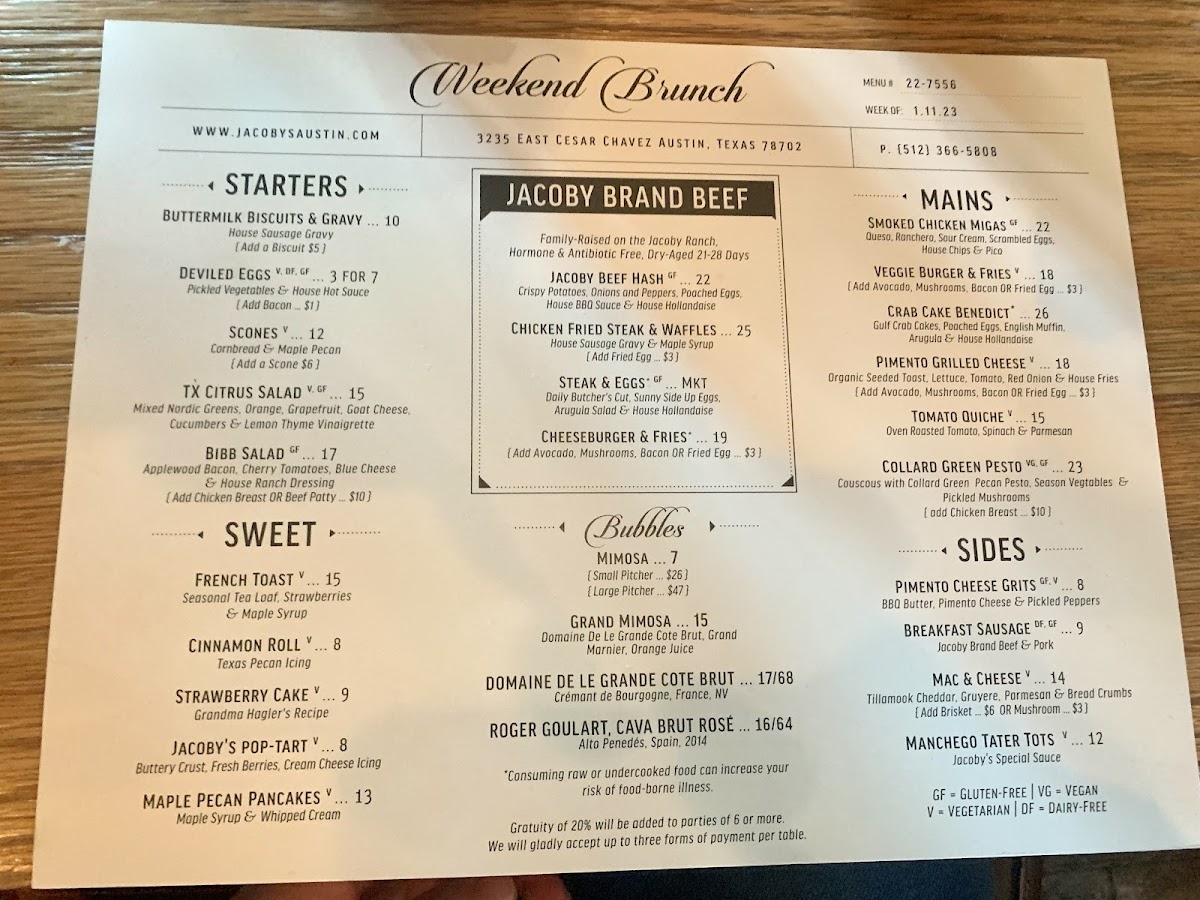 Menu Jacoby's Restaurant & Mercantile-2
