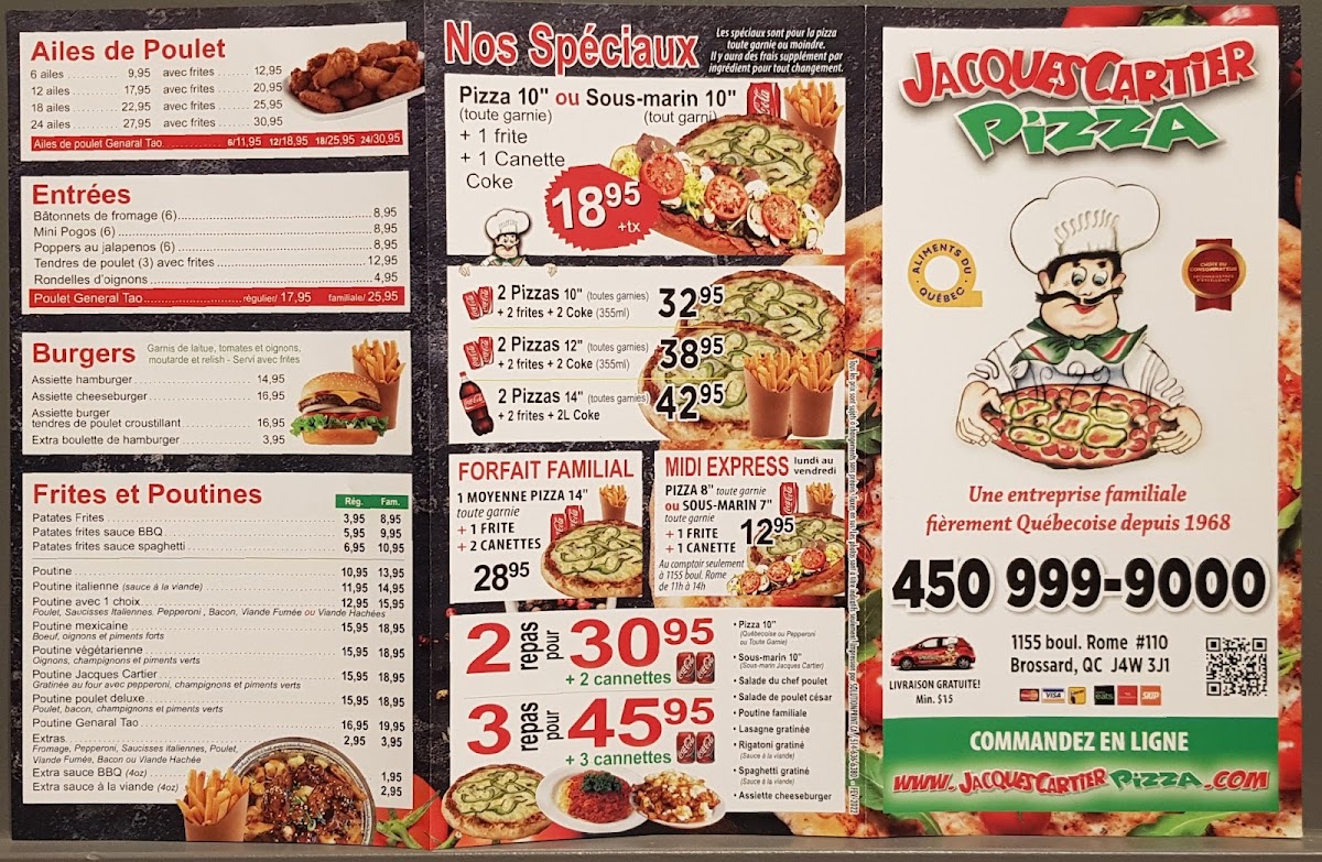 Menu Jacques Cartier Pizza - Boulevard Rome-5