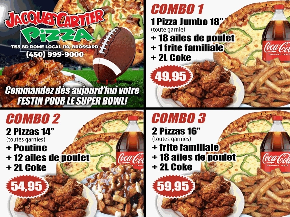 Menu Jacques Cartier Pizza - Boulevard Rome-6