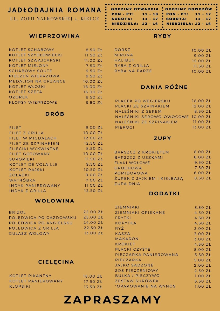Menu Jadłodajnia Romana-3