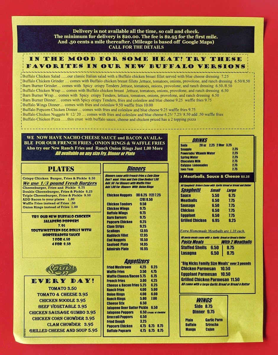 Menu Jaffrey Pizza Barn-1