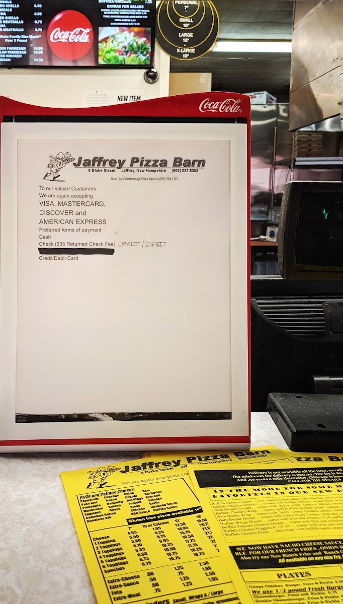 Menu Jaffrey Pizza Barn-3
