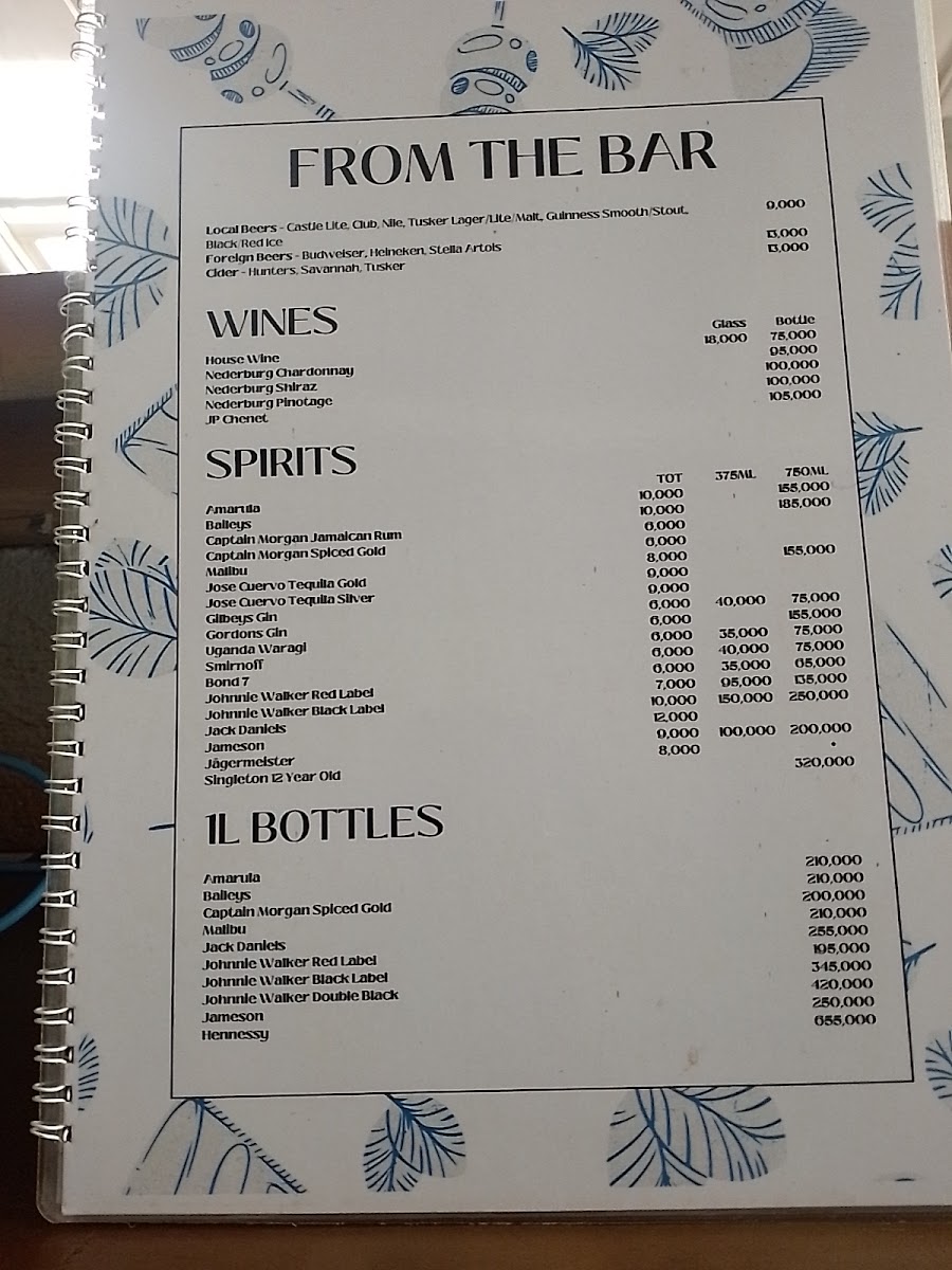 Menu Jahazi Pier-1