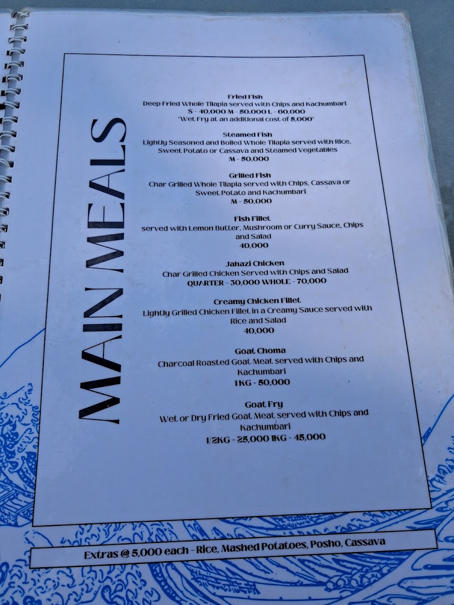 Menu Jahazi Pier-4