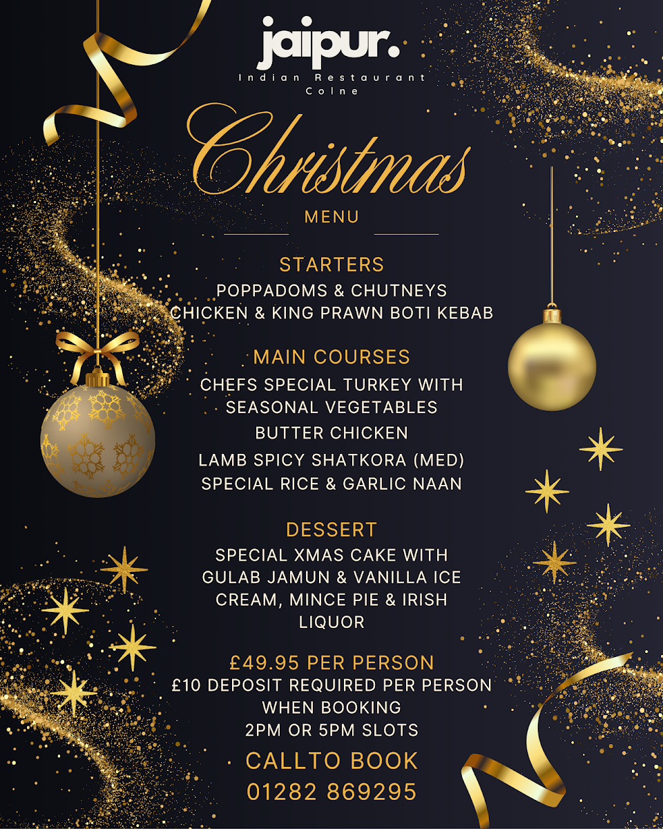 Menu Jaipur Indian Restaurant & Takeaway Colne-2