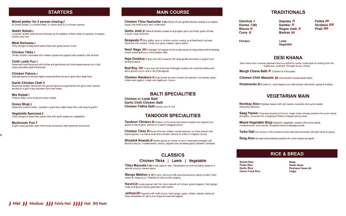 Menu Jaipur Indian Restaurant & Takeaway Colne-5