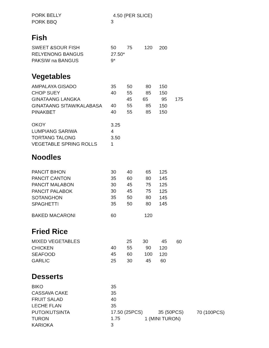Menu Jakylynne's Catering And Take-Out-2