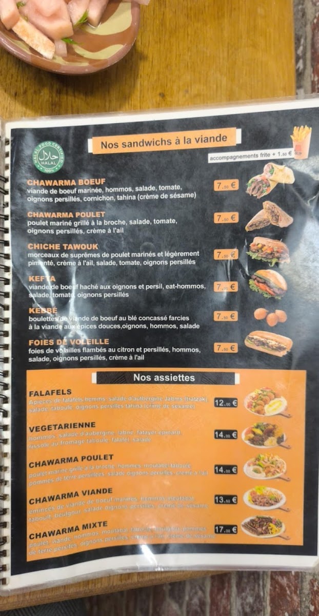 Menu Jalaloh Falafel Égyptien-4