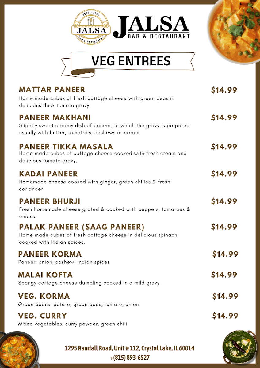Menu Jalsa Indian Bar And Restaurant-2
