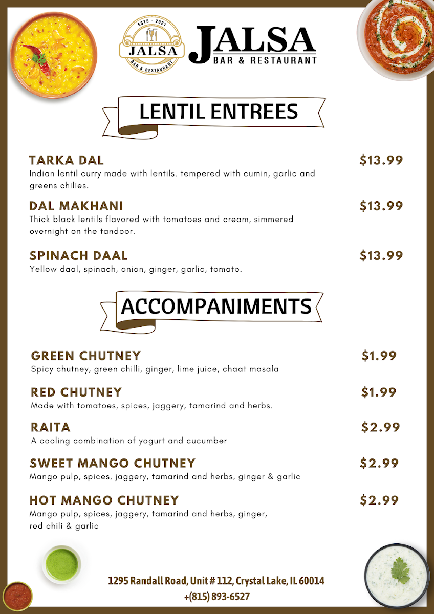 Menu Jalsa Indian Bar And Restaurant-4