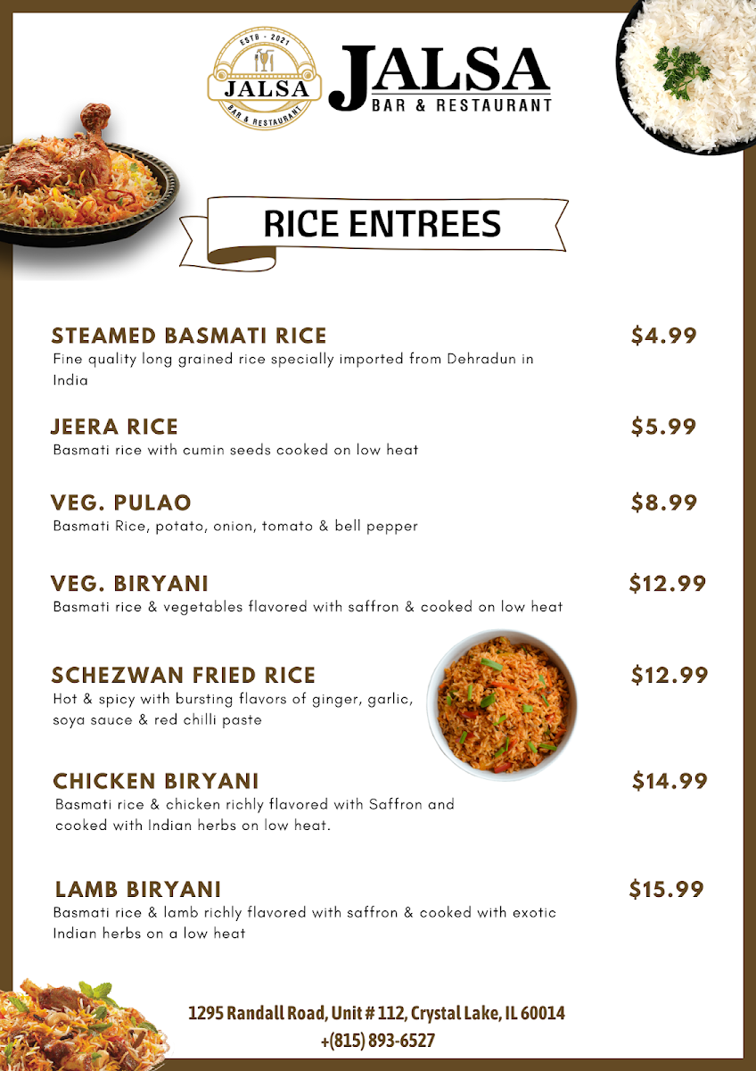 Menu Jalsa Indian Bar And Restaurant-5