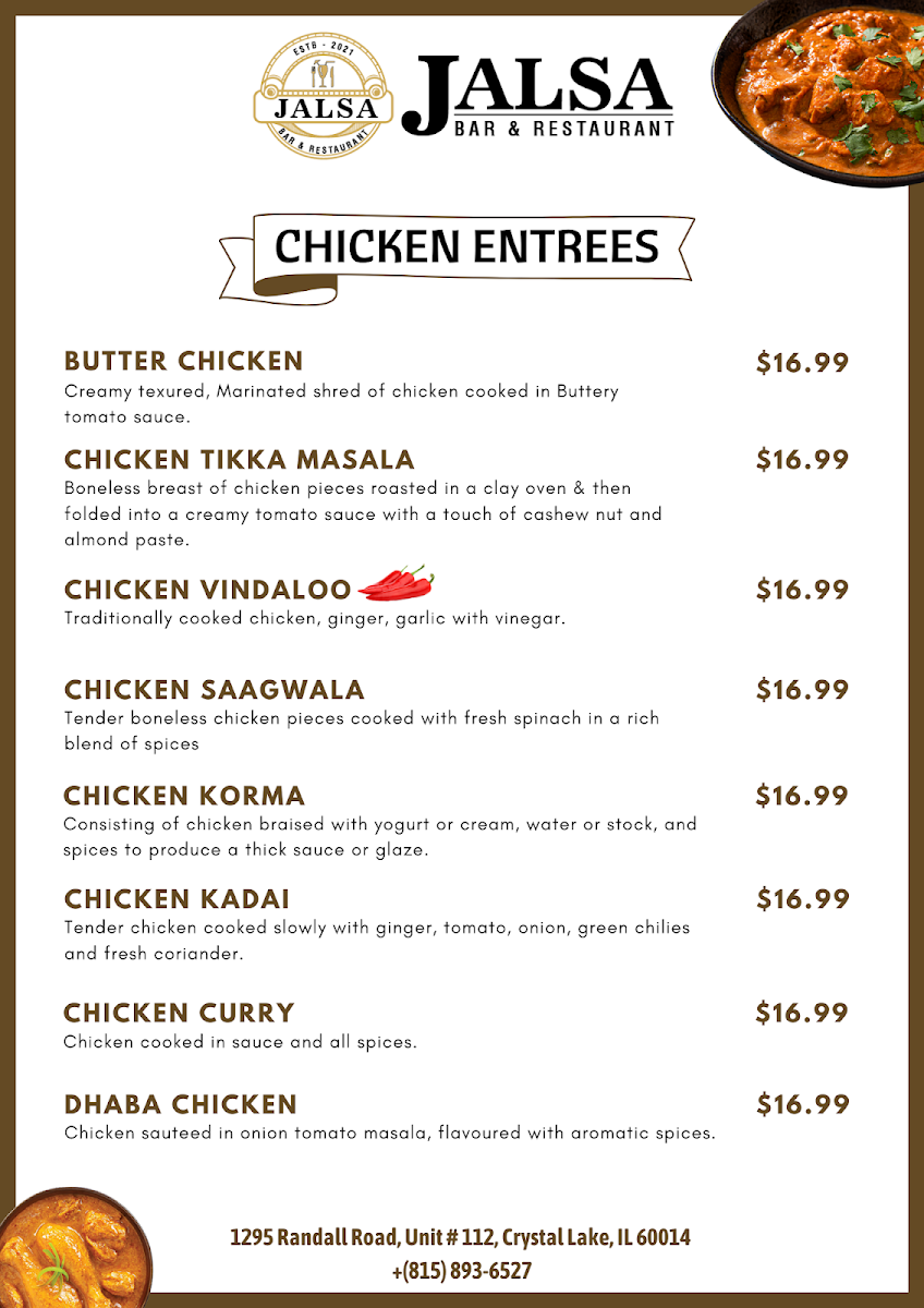 Menu Jalsa Indian Bar And Restaurant-8