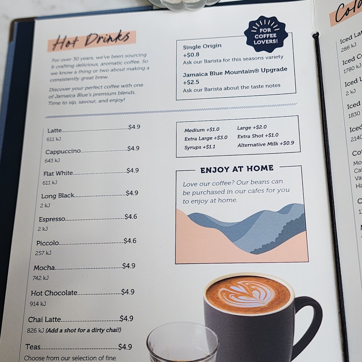 Menu Jamaica Blue Fountain Gate-10