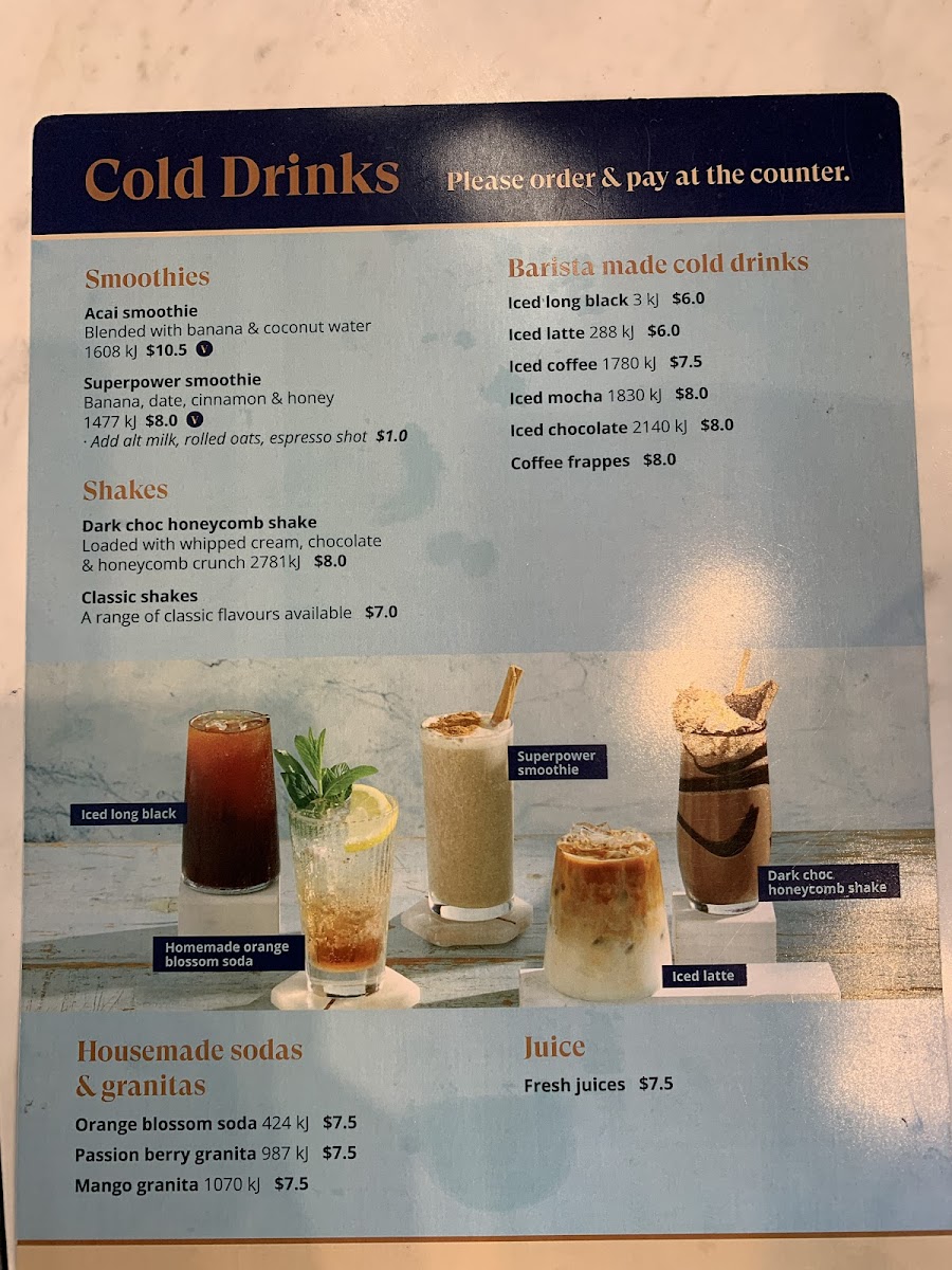 Menu Jamaica Blue Fountain Gate-7