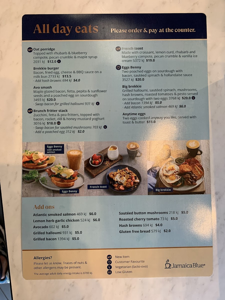 Menu Jamaica Blue Fountain Gate-8