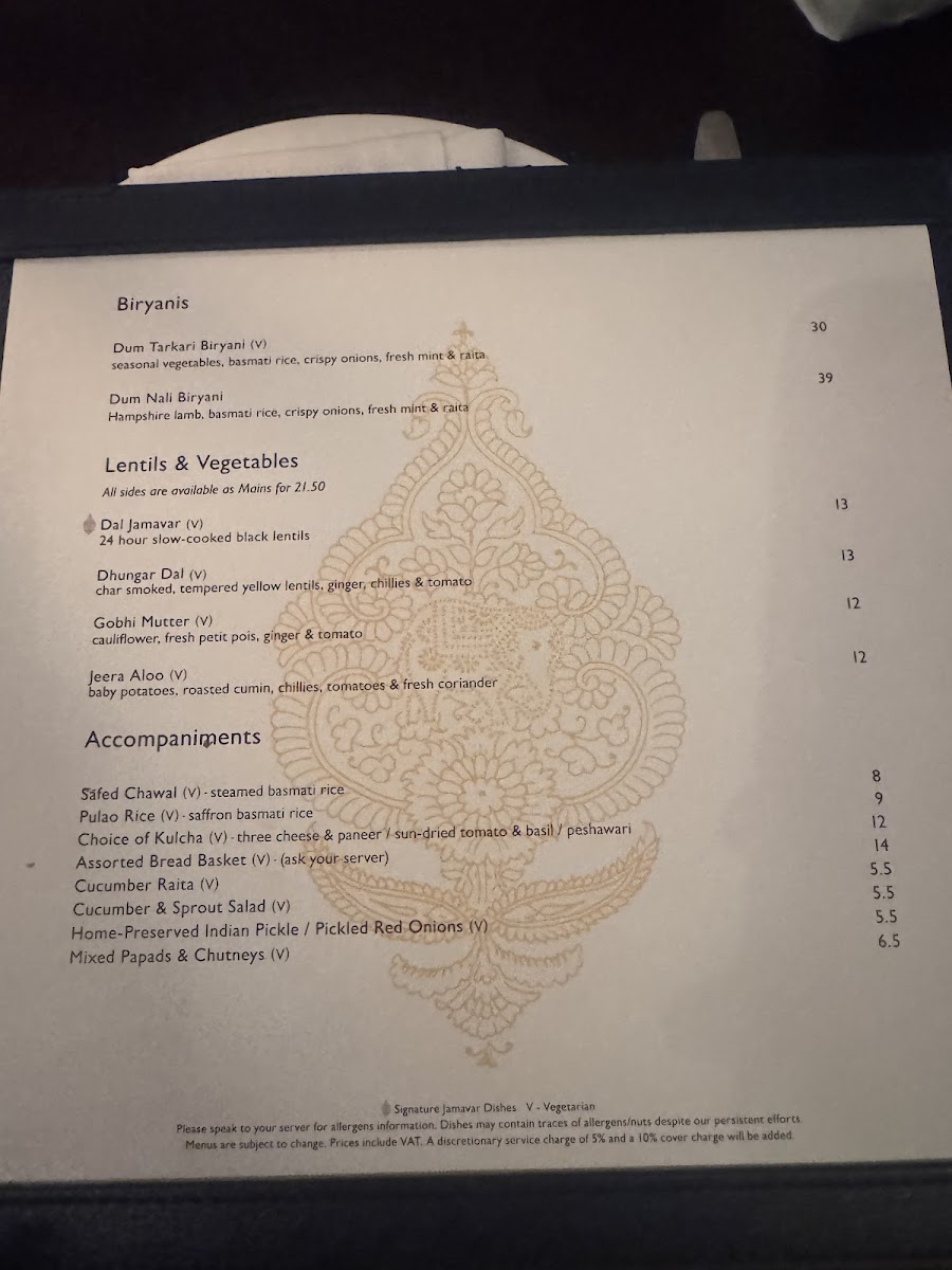 Menu Jamavar-8
