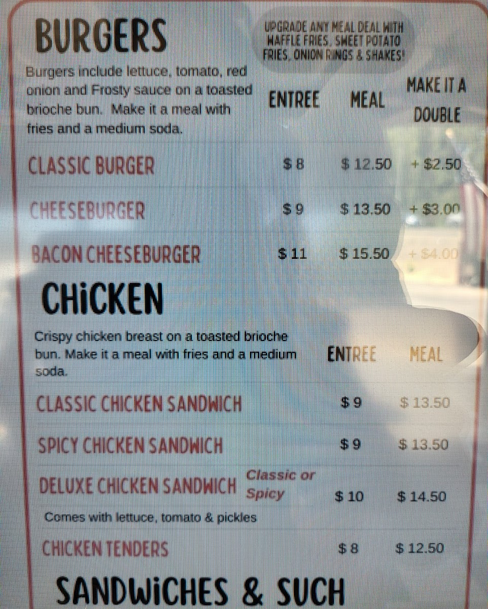 Menu Jamestown Frosty-4