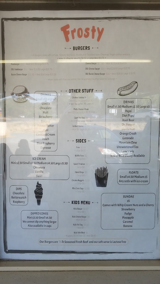 Menu Jamestown Frosty-7