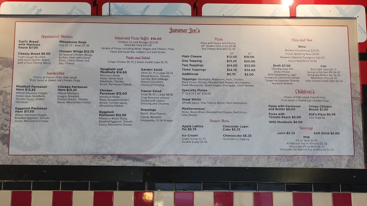 Menu Jammer Joes Grill And Pizzaria-1