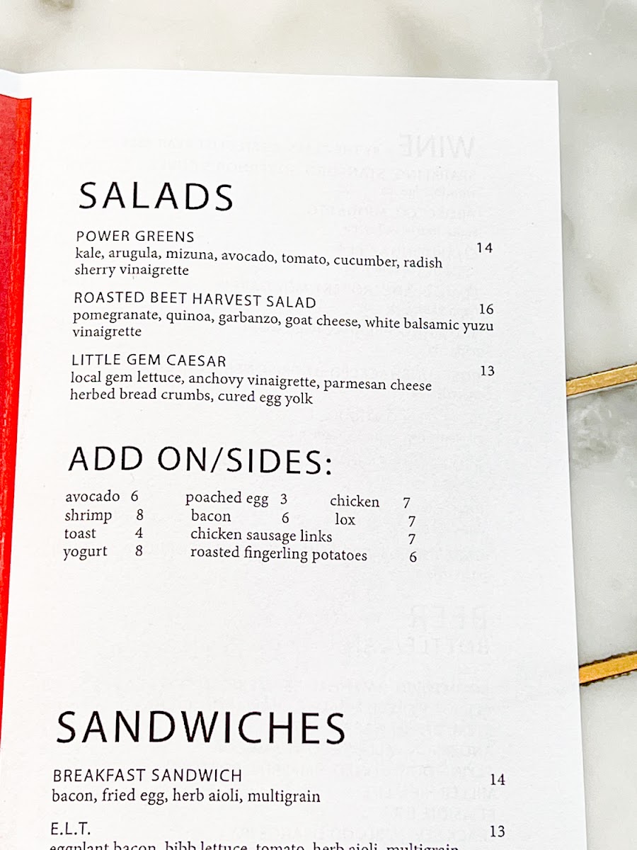 Menu Jane Q-9