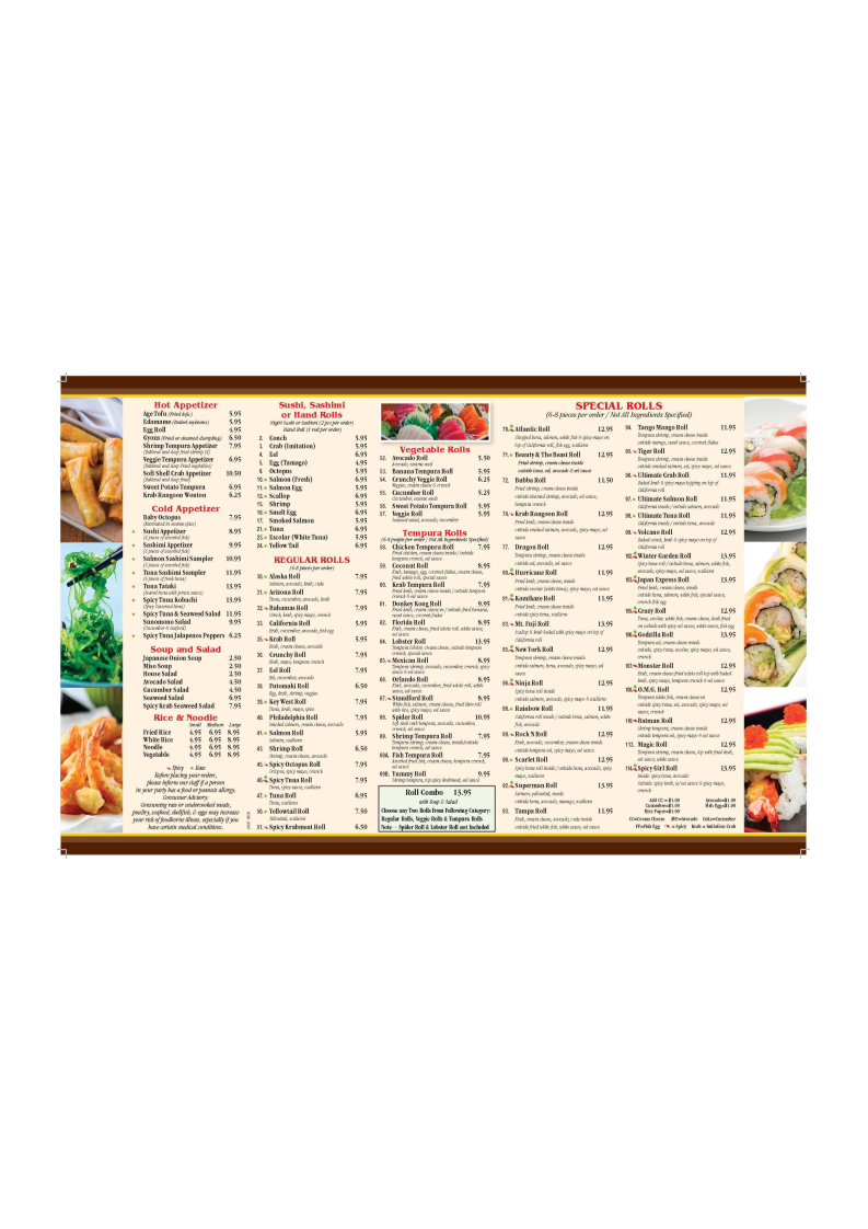 Menu Japan Express-1