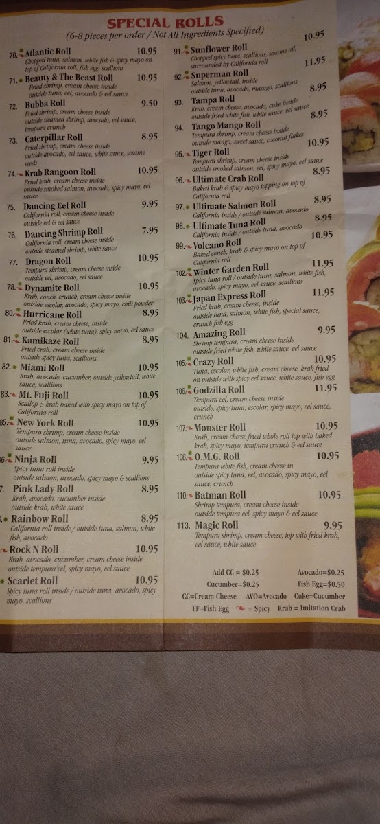 Menu Japan Express-10