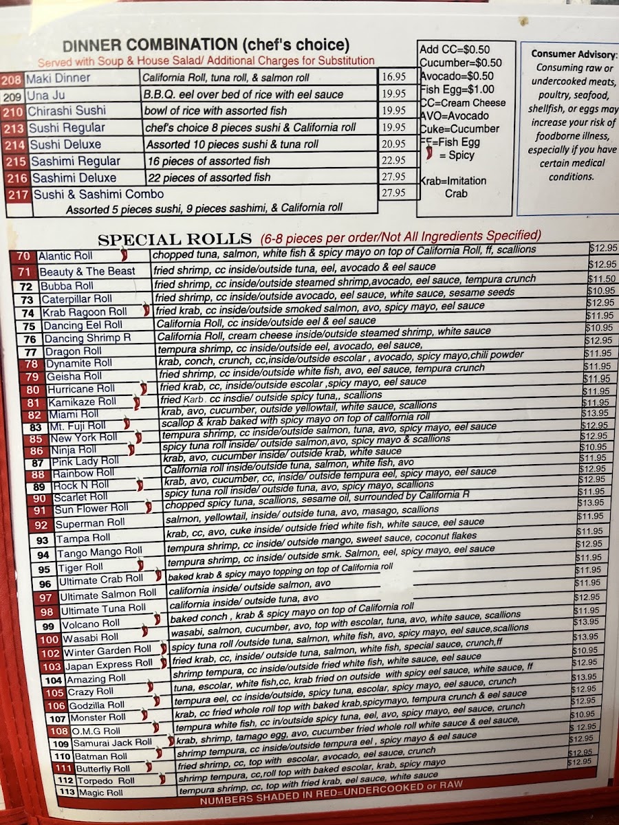 Menu Japan Express-2