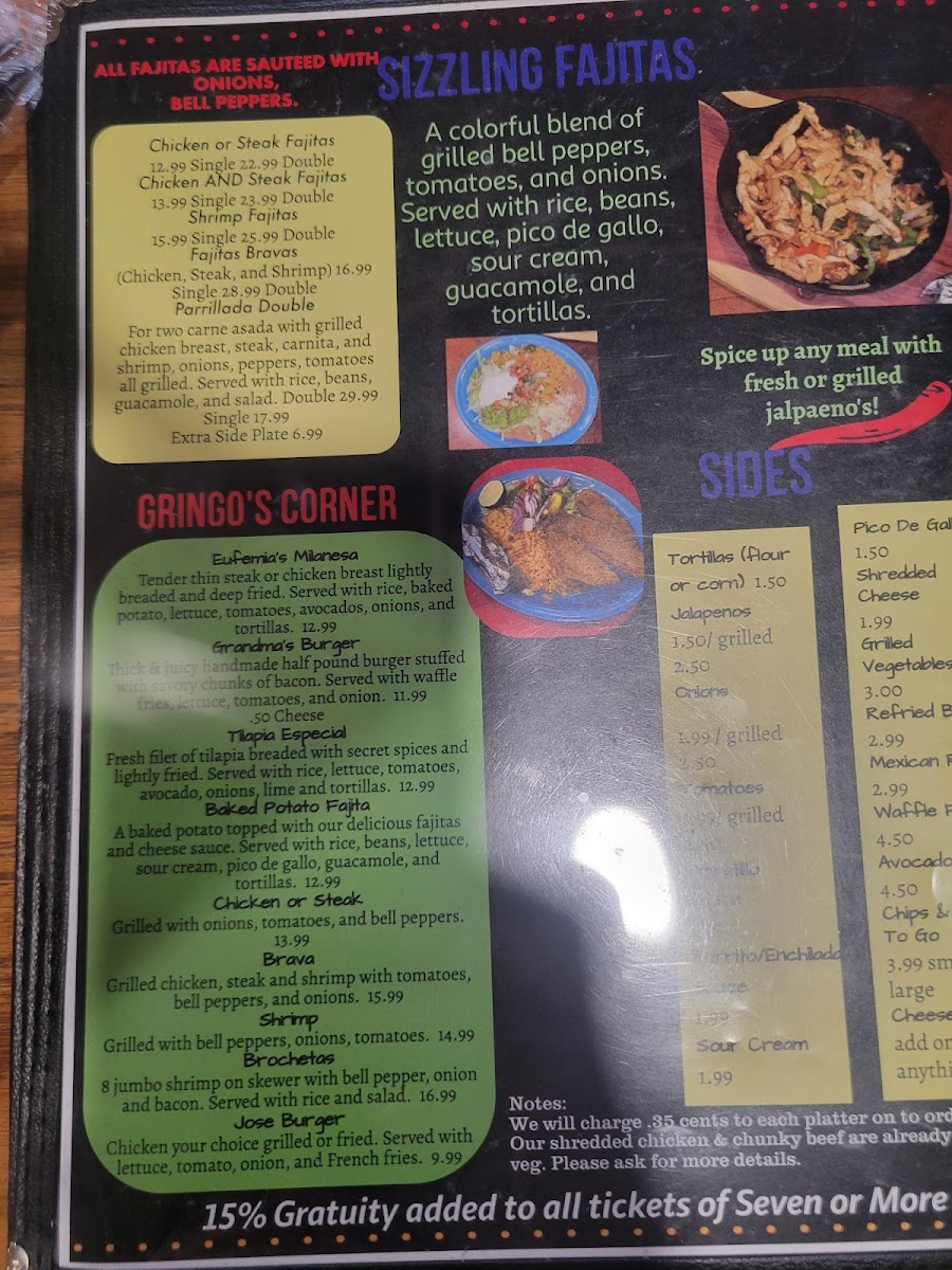 Menu Jason's Mexican Restaurant-1