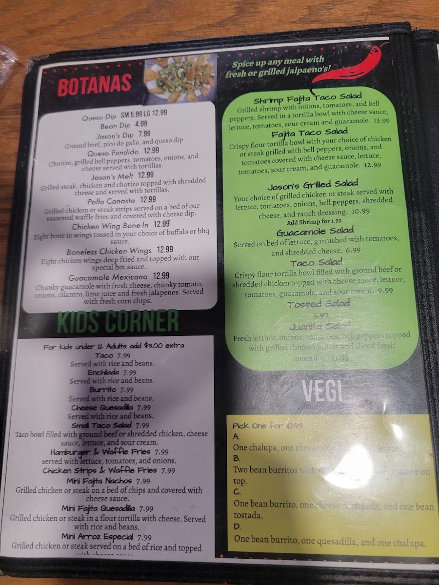 Menu Jason's Mexican Restaurant-3