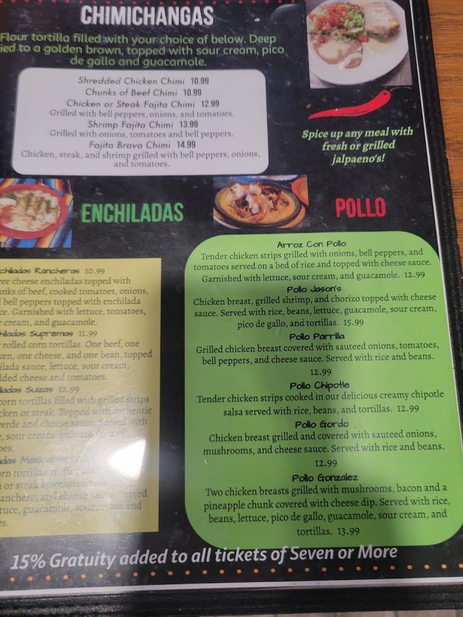 Menu Jason's Mexican Restaurant-4
