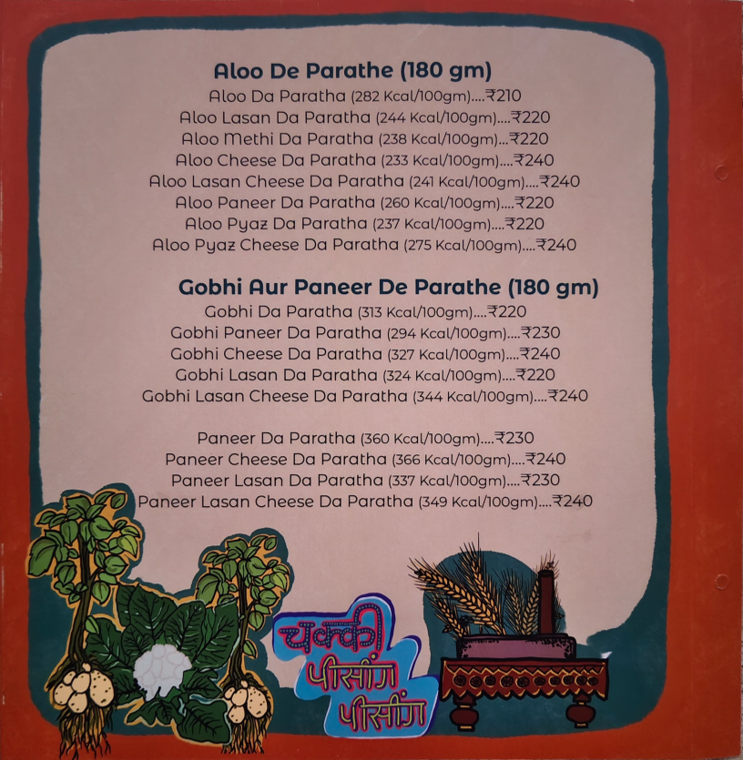 Menu Jassi De Parathe-3