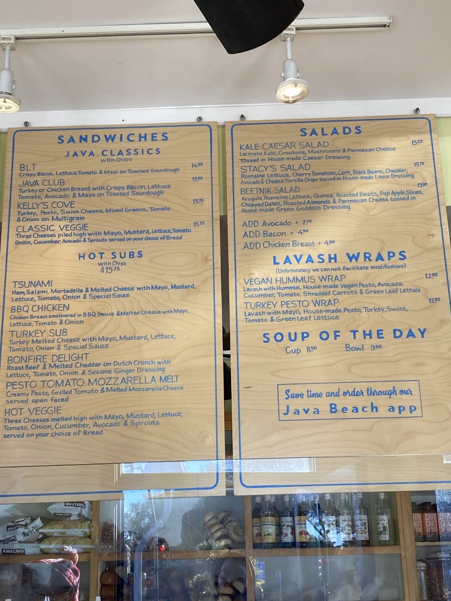 Menu Java Beach At The Zoo-3