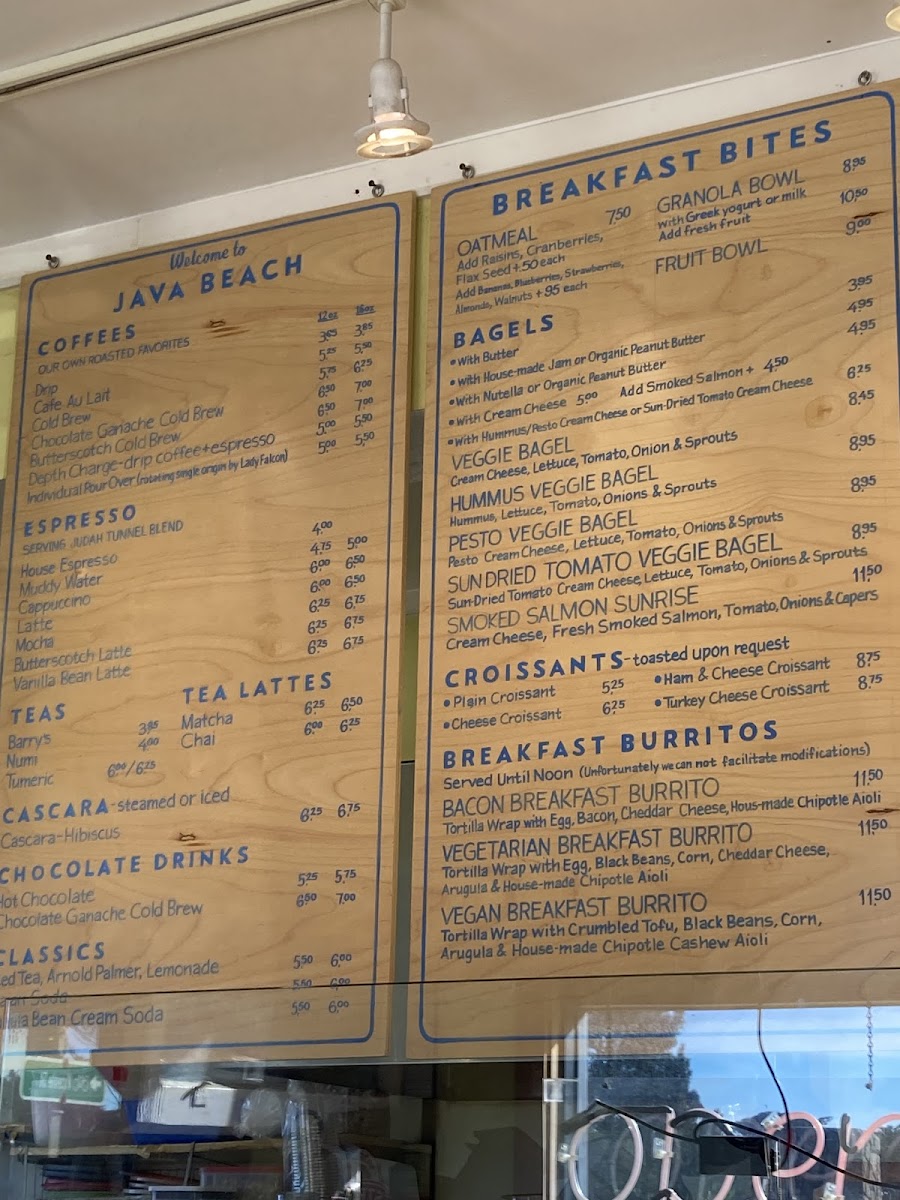 Menu Java Beach At The Zoo-5