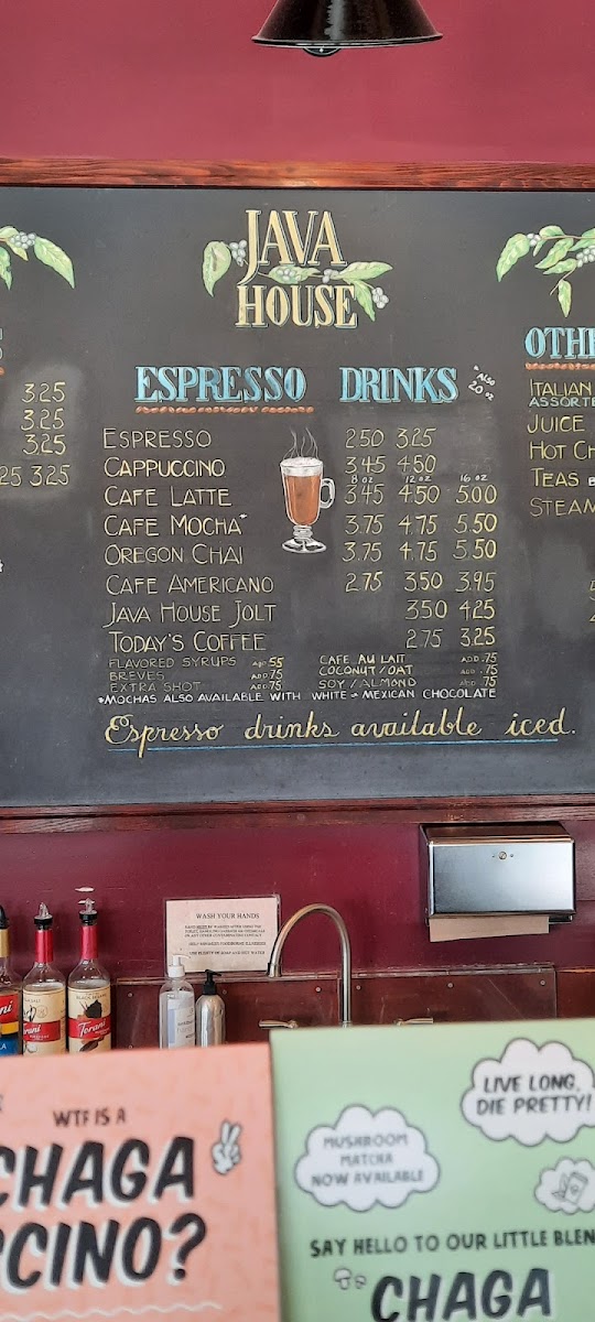 Menu Java House Inc-3