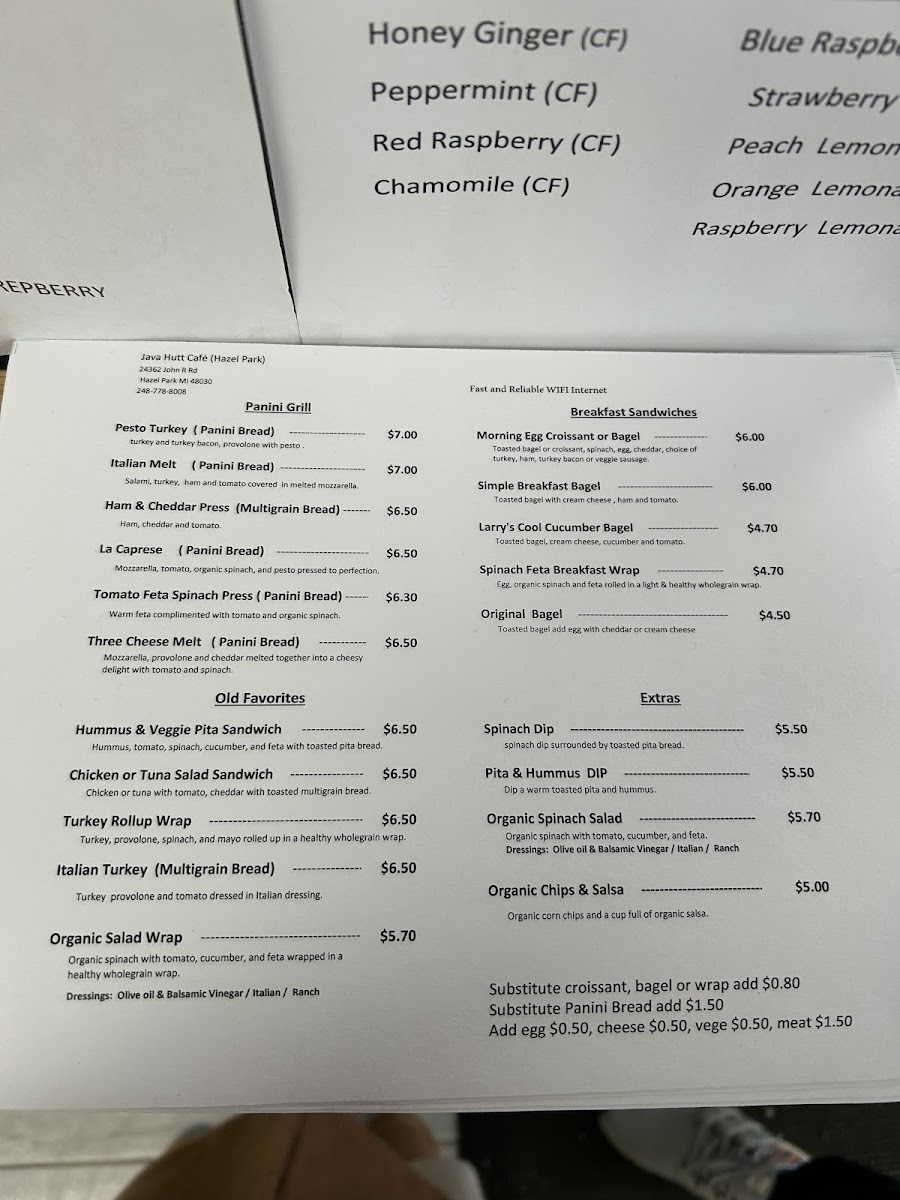 Menu Java Hutt Cafe-1