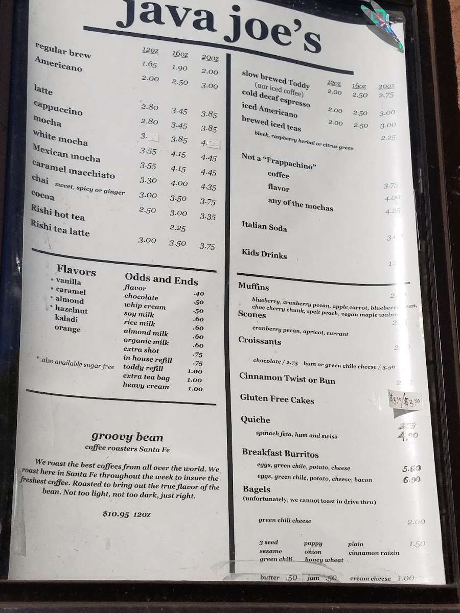 Menu Java Joe's-5