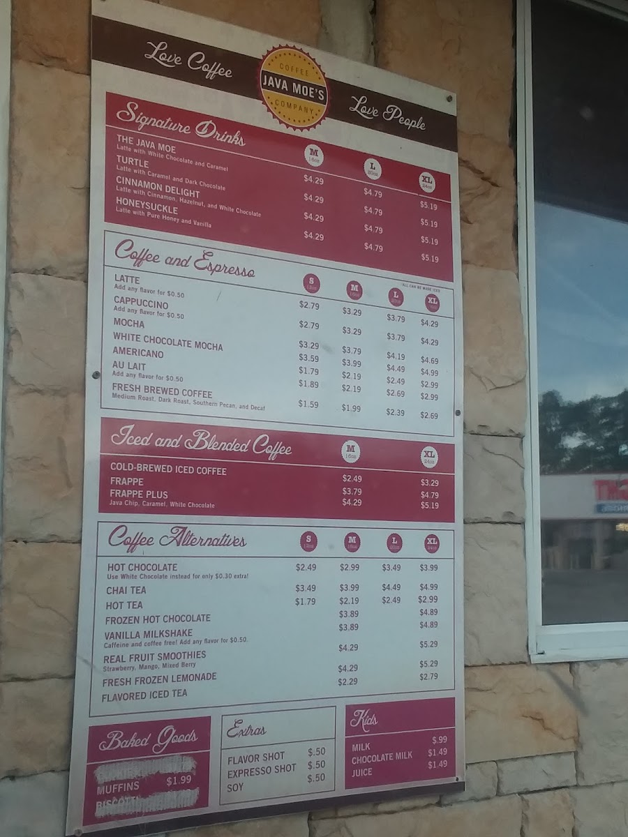 Menu Java Moe's Coffee Company-5
