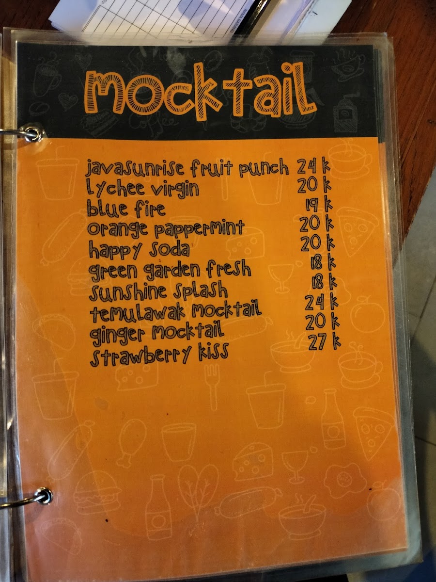 Menu Java Sunrise Cafe-8