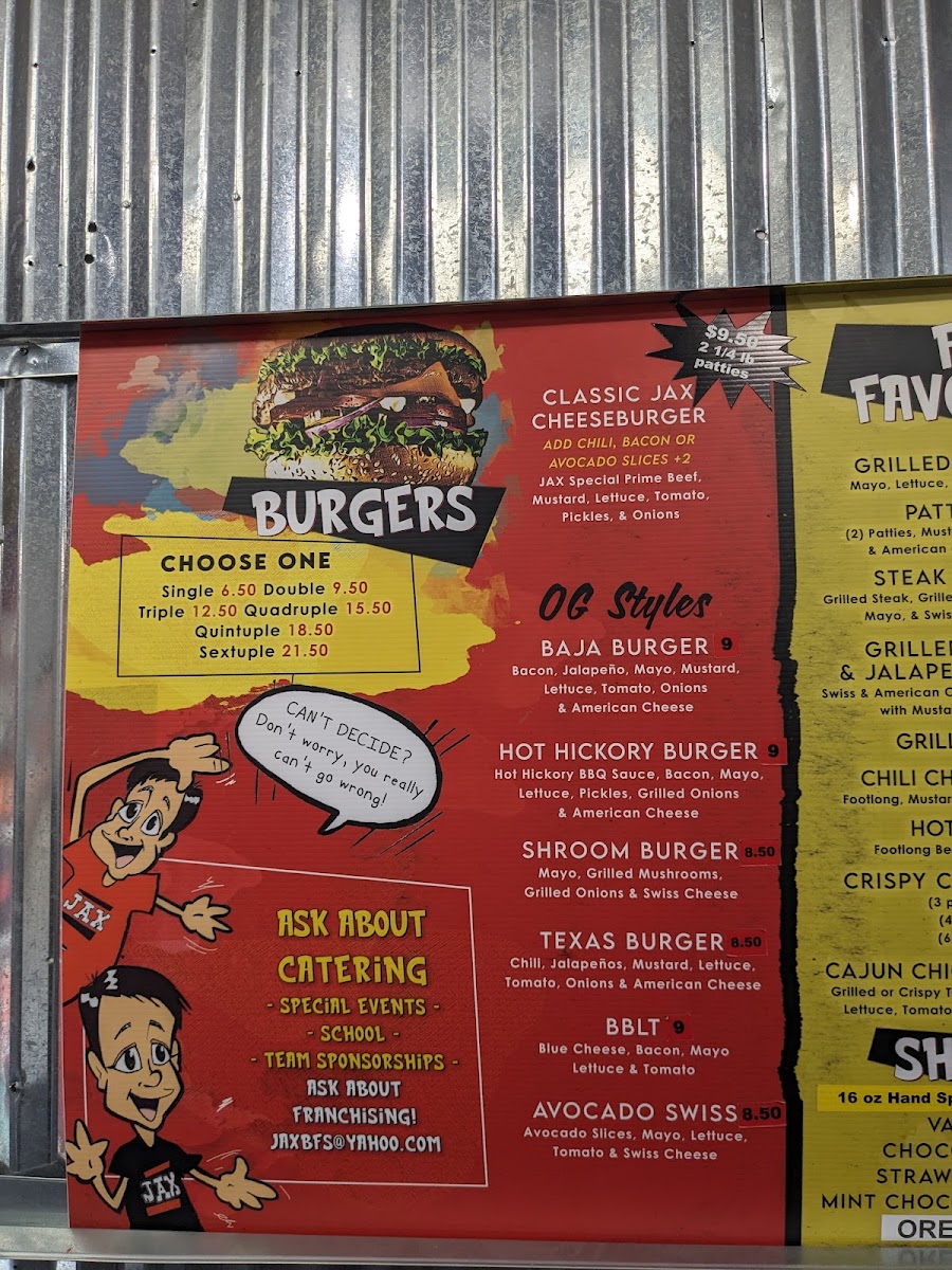 Menu Jax Burgers Fries & Shakes-2